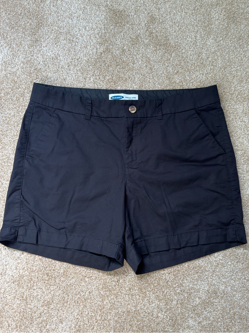 Old Navy Everyday Shorts Women’s Size 14 Black Mid Rise Casual